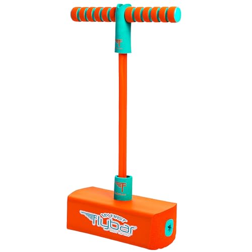Flybar My First Foam Pogo Jumper for Kids Fun and Safe Pogo Stick for Toddlers, Durable Foam and Bungee Jumper for Ages 3 and up, Supports up to 250lbs (Orange) - color: Orange