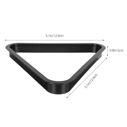 Yardwe Mini Triangle Pool Rack Billiard Ball Triangle Rack Diamond Rack Pool Table Ball Holder Positioning Rack for Miniature Pool Billiards Accessory - size: 12.9X12.9CM