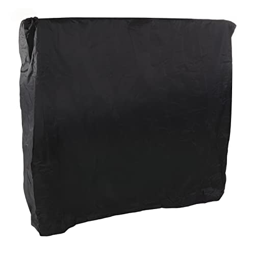 Ping Pong Table Cover, Waterproof Dustproof Outdoor Zippered 210 Silver Coated Polyester 155x75x150cm - Heavy Duty Protection, Tear Resistant, Patio Table Tennis Accessories
