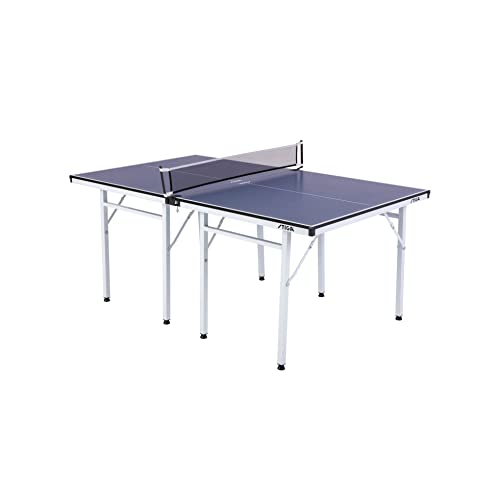 STIGA Space Saver - Compact Ping Pong Table - Separate Table Halves - Regulation Height - No Assembly Required - color: Blue