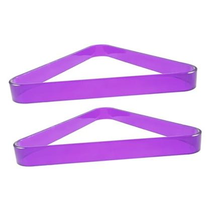 2pcs Pool Billiard Ball Rack Triangle Holder for Snooker and Pool Tables Portable and Compact Billiards Accessory for Home Club and Game Use