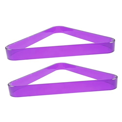 2pcs Pool Billiard Ball Rack Triangle Holder for Snooker and Pool Tables Portable and Compact Billiards Accessory for Home Club and Game Use