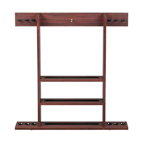 Thxbyebye 76X11X77.5cm Wall Cue Rack, Pool Cue Stick Holder, Improved Direct Wall Mounting Cue Rack Only (Cues, Balls and Ball Rack not Included)