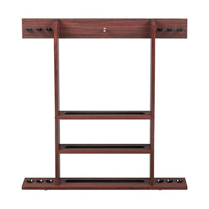 Thxbyebye 76X11X77.5cm Wall Cue Rack, Pool Cue Stick Holder, Improved Direct Wall Mounting Cue Rack Only (Cues, Balls and Ball Rack not Included)