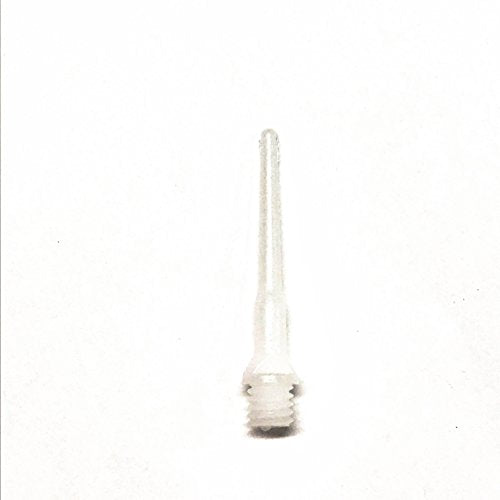 White Long Tufflex Extra Strong 2BA 3/16" Thread Soft Tip Dart Points 100-1000 Packs Plus USA I Love Darts Bracelet (White Long, 500 ct.)