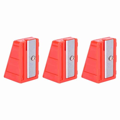 VGEBY 3Pcs Billiards Pool Cue Tip Shaper Tool, Portable Cue Tip Trimmer Shaper Tapper Repair Tool Accessory(Red) Pool Tip Trimmer Pool Tip Trimmer Cue Tip Repair Kit