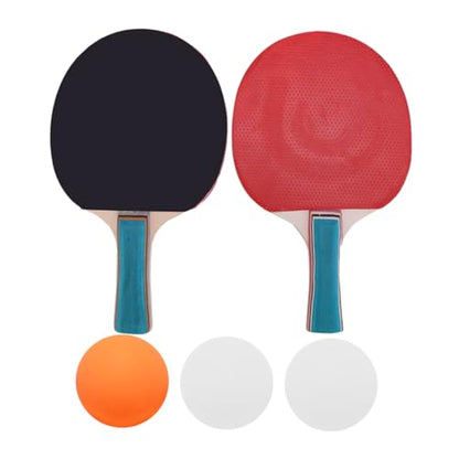 Outdoor Table Tennis Paddle Set Lightweight Training Rackets for Comfortable Grip Includes Paddles and Balls for Fun Sports Activities