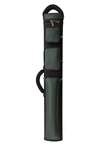 Champion 2X4,3x6 Nylon/Leatherette Billiard Pool Cue Stick Hard Carrying Case 4S2B, 6S3B - color: Green, size: 3X6 (3B6S)
