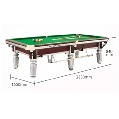 Billiard Pool Table, Professional Game Table for Home Game Room, Sturdy Construction with Complete Accessories Set - color: K