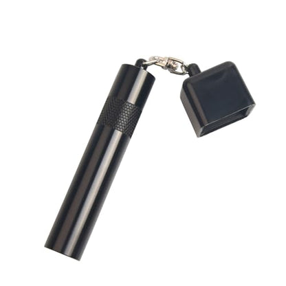 LAKE OF FIRE 3-in-1 Snooker/Pool Cue Tip Shaper with Repair Tool, Cue Tip Storage, and Billiard Chalk Holder - color: Black