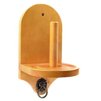 GSE Games & Sports Expert Billiard Wall Mounted Wood Cone Chalk Holder, Pool Table Cone Chalk Holder, Billiards Accessories (3 Colors Available) - color: Oak