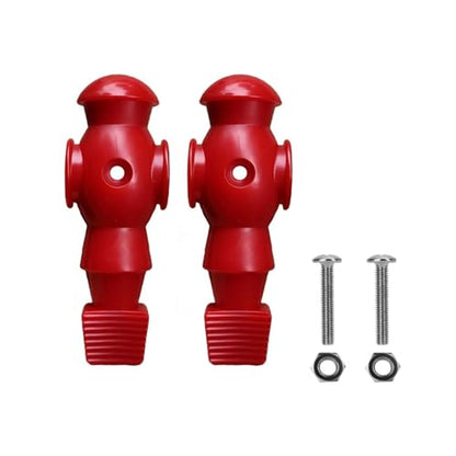 26Pcs Table Foosball Men Replacement Football Men Soccer Games Player Figure 107mm Height 16mm Side Hole Foosball Player - color: red blue, size: Without screws