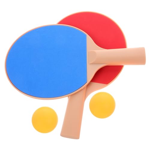 BESPORTBLE Plastic Elasticity Table Tennis Set with Paddles and Yellow Pong Balls Outdoor Professional Racket Kit for Accurate Shots and Control Lightweight Table Tennis Equipment for Sport