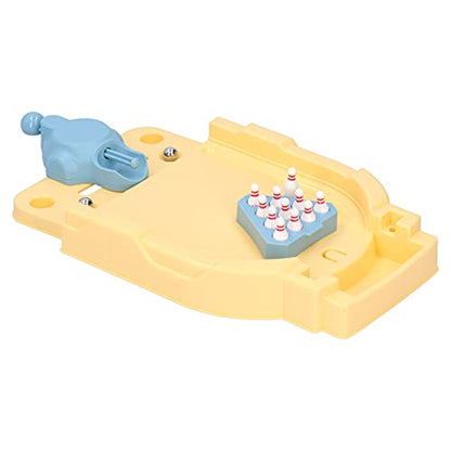 plplaaoo Mini Bowling Game Set Desktop Bowling Ball Board Interactive Toy for Kids Over 3 Year Old Plastic Color Shown Size Approx 24x15x3cm Weight Approx 1750g