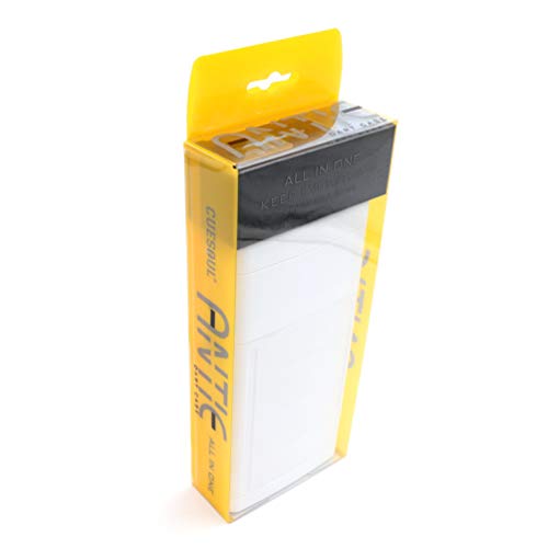 CUESOUL ANTIE Hard Dart Case, Holds 6 Steel/Soft Tip Darts & Extra Tips, Shafts & Flights, Durable Use - color: Solid White