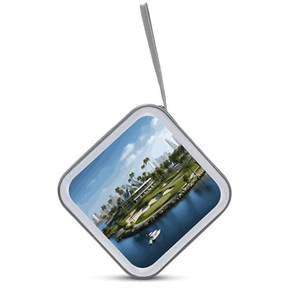 Golf Yacht Club DVD Case Large Storage Disc Wallet Bag Portable CD Case Holder 40 Capacity Hard Plastic Disc Cases Storage Binder DVD Case Wallet for Car Home Office Travel
