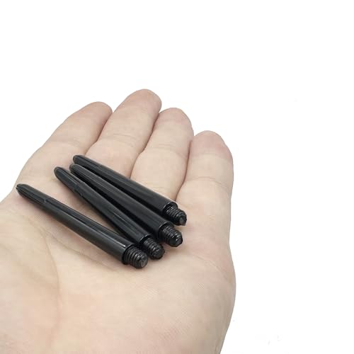 50PCS 48mm Dart Shafts Plastic Dart Shaft for Dart Replacement Parts Dart Accessories - color: Black