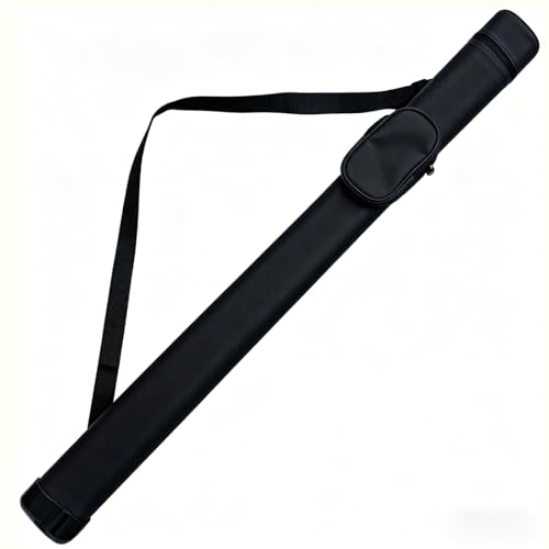 SUPERDIAMOND Hard Pool Cue Case for 58" 2-Piece Cues, Portable Pool Stick Case & Pool Stick Bag for League, Protective Cue Case & Pool Cue Bag, Billiard Cue Cases, 2x2 Pool Cue Case Style - color: Black