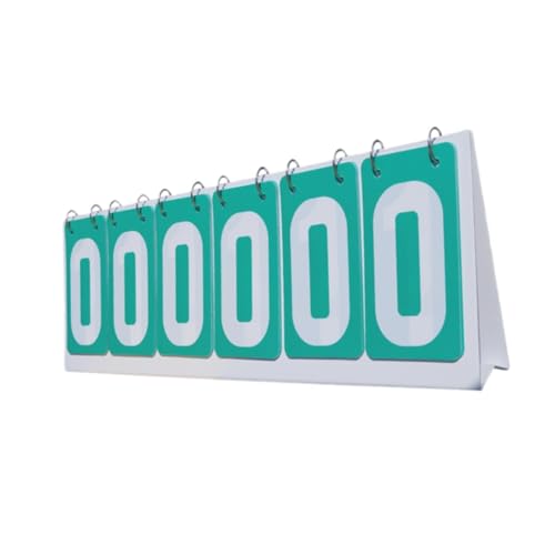 Colaxi Sports Scoreboard 6 Digits Score Keeper Scoring Board Table Score Flipper Flip Score Board for Soccer Volleyball Table Tennis