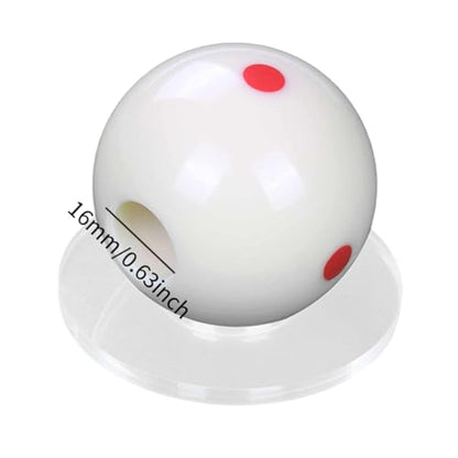 kowaku Snooker Training Ball Que Ball Sturdy with Dots, Hole Multifunctional Billiards Training Aid Billiard Stroke Exerciser