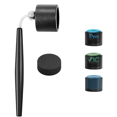 TAOM Chalk Holder, Pool Chalk Holder, Pool Cue Chalk Holder, Billiards Accessories and Equipment for TAOM V10 Chalk, TAOM Pyro and Generic Cue Chalk as Pocket TAOM Round Chalk Holder