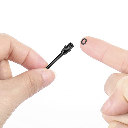 CyeeLife Steel Dart Tips 12pcs with 20pcs Rubber O Rings,Converter Points Adapter Points