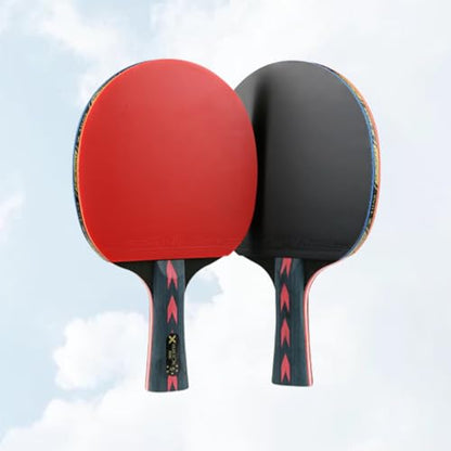 4 pcs 5 Pong Pong Balls Match Table Tennis Equipment Pong Paddle Table Tennis Racket Wooden Pimple