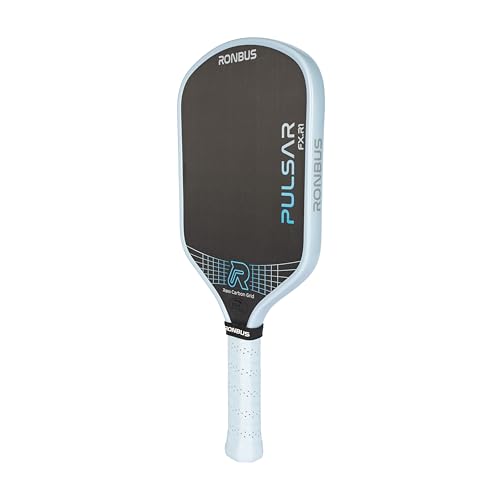 Ronbus Pulsar + Pulsar FX Thermoformed Raw Toray T700 Carbon Fiber Pickleball Paddle with 16 mm Polypropylene Honeycomb Core - style: Pulsar FX R1