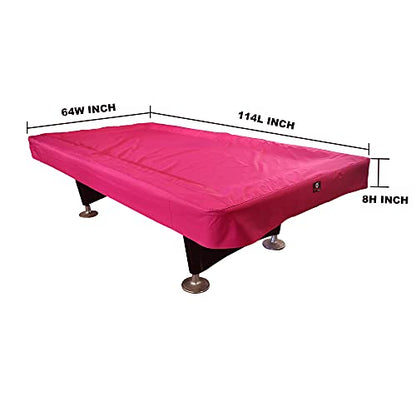 7/8/9FT Heavy Duty 600D Polyester Canvas Billiard Pool Table Cover(7 Colors Available) (Wine Red, 9-Foot) - color: Wine Red, size: 9-Foot