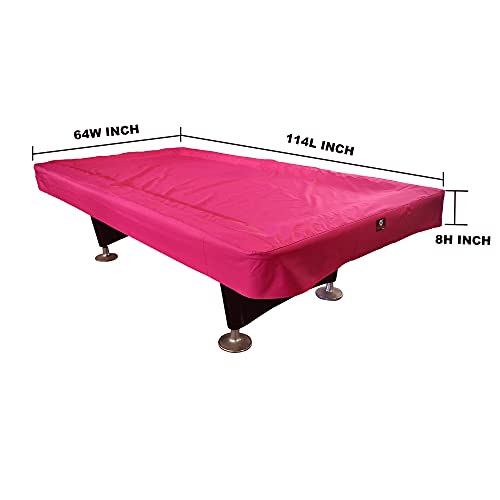 7/8/9FT Heavy Duty 600D Polyester Canvas Billiard Pool Table Cover(7 Colors Available) (Wine Red, 9-Foot) - color: Wine Red, size: 9-Foot