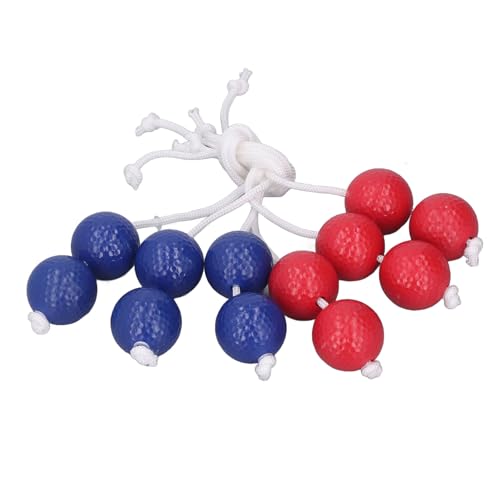 Golf Ladder Toss Balls Set – 3 Red + 3 Blue Bolas for Lawn, Yard, Beach & Backyard Games