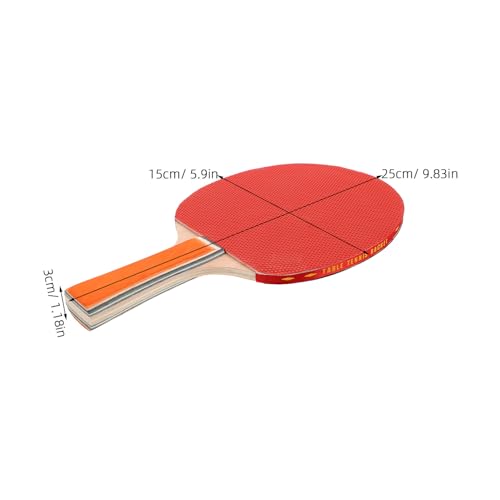 Table Tennis Paddle Set Indoor Outdoor Training Kit with 2 Rackets, 3 Balls, and Carrying Case for Ping Pong Practice