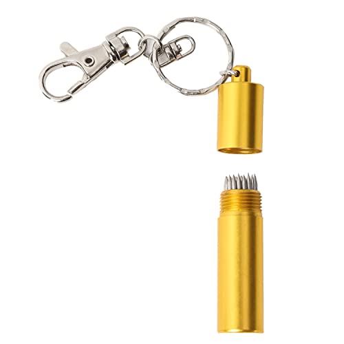 GSE Games & Sports Expert Billiard Pool Cue Tip Tool, Stick Scuffer/Shaper/Aerator/Joint Protector Tool, Billiard Accessories - style: Keychain Tip Pick
