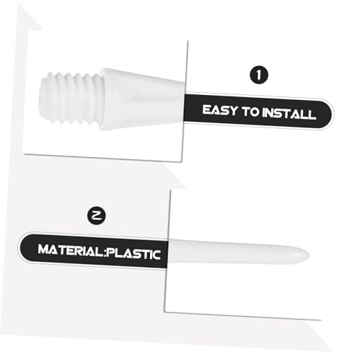 POPETPOP Soft Head Soft Tip Supplies Replacement Soft Tip Flights with Accessories Point Wear-Resistant Tips Soft - color: White