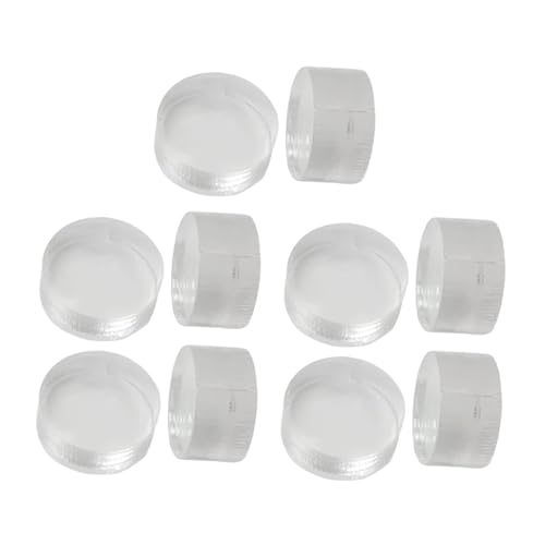 10 Pieces Break Jump Clear Cue Tip Billiard Pool Cue Tip Hard Professional Replacement for Player Billiard Beginners Snooker - color: clear