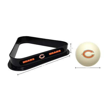 Imperial NFL Cue Ball & Rack Set - color: Chicago Bears, White
