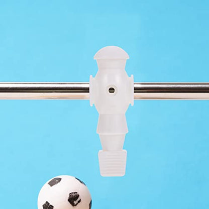 Homoyoyo 4pcs Foosball Man Statue Table Guys Figurine Robbot Man Soccer Games Player Mini Doll Figure Football Machine Accessories Replacement Parts Red Blue Black White - color: White
