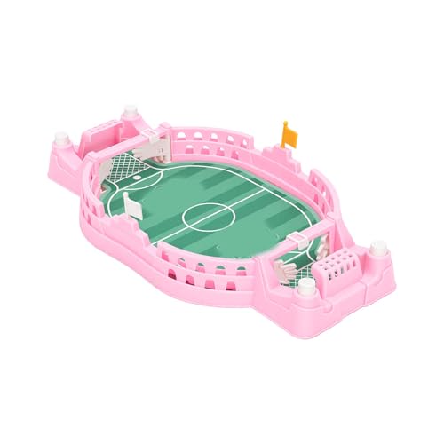 Success Soccer Game Board, Parent Child Interactive Foosball Tabletop, Mini Football Game for Kids Ages 3+ Years Old, Portable Travel Toy for Family Bonding - color: Pink