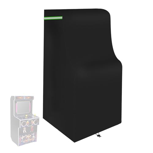 Arcade Table Cover, 600D Heavy-duty Waterproof Dust-Proof Covers for Indoors/Outdoors Arcade Game Machine Table ,All Weather Protective,31*22*66in,Black