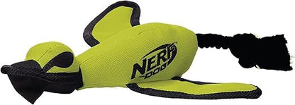 Nerf Dog Trackshot Launching Duck Dog Toy, 16.5 Dog Fetch Toy for Medium and Large Breeds, Green - color: Green