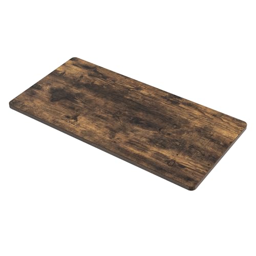 SANODESK Universal Tabletop 48"x24"x1" Thickness One-Piece Table Top Rectangular Particle Board for Standing Desk and Home Office Countertop DIY,Rustic Brown Desk Top - color: Rustic Brown, size: 48*24*1 Inch