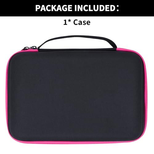 Case Compatible for 12 Darts, Holds Darts and Extra Accessories - color: Black+Pink