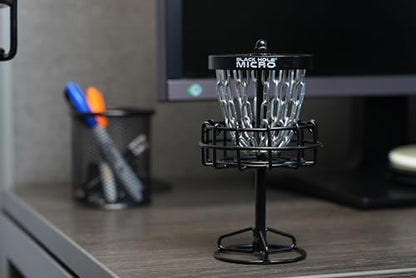 MVP Disc Sports Black Hole Micro Disc Golf Basket (6" Tall Mini Basket)