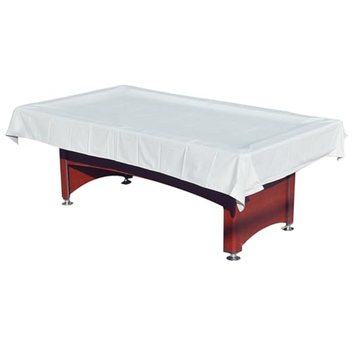 1pc Billiard Pool Table Cover Snooker Tennis Dustproof For 7ft 8ft(White,256x155cm) - color: White, size: 256x155cm