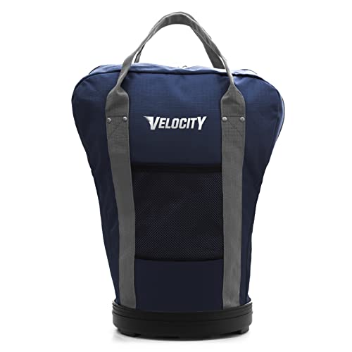 Velocity Heavy Duty Multipurpose Ball Bag with Durable Bottom - Holds up to 60-72 Balls - Ideal for Lacrosse, Baseball, Pickleball, Tennis & More - color: Navy Blue, style: 1 Pack