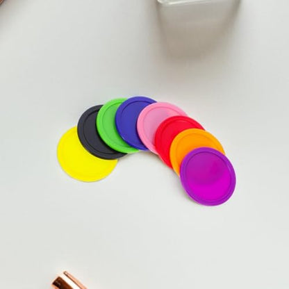 8pcs Air Hockey Pucks Replacement Set 64mm Sturdy Table Game Accessories for Home and Group Entertainment