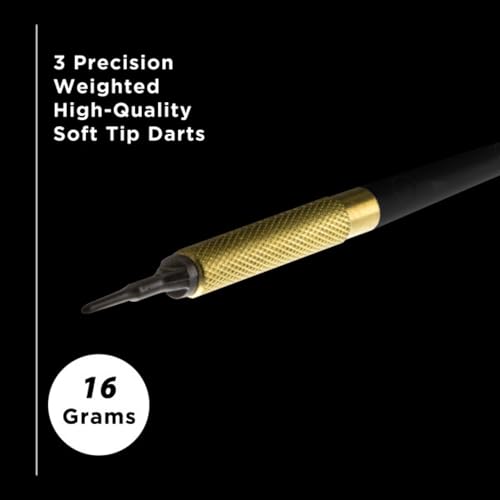 Viper Commercial Soft Tip Bar/Pub Darts, 13 Grams (45 Pack) - color: Gold