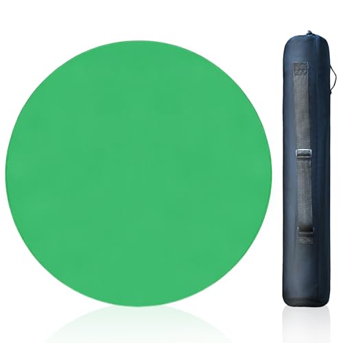 Large Round Tabletop Game Playmat,Rubber Table Mat Suitable for Playing Poker,Card,and Roleplaying Games.(80cmGreen) - color: 80*80*0.2cmgreen, size: 80*80*0.2cm