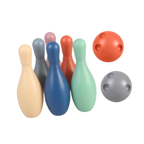 Kids Bowling Set Activity Play Toys, Educational Interactive Outdoor Bowling Toys - color: Without Number