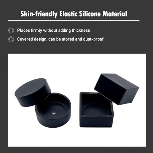 TAOM Magnetic Chalk Holder Belt Clip for Round and Square,Portable Pool Cue Chalk Holder with Silicone Clip,Silent Chalk Holder Pool Billiards,Chalk Case Pool Table Accessories - color: A-White Taom